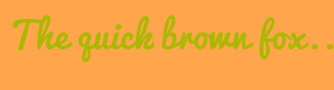 Image with Font Color ABB800 and Background Color FFA64D